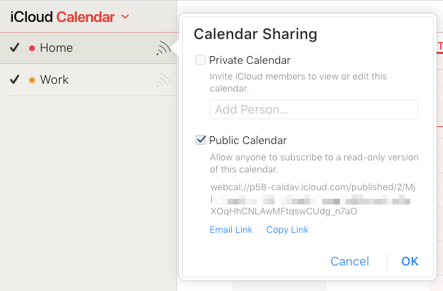 how to link calendars in mac microsoft outlook