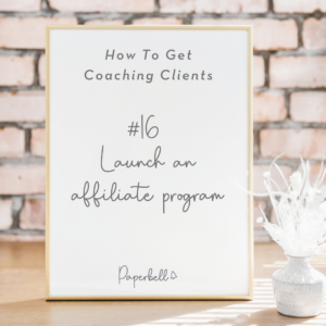 Launch an affiliate program