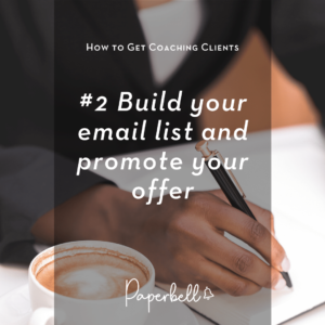 Build your email list and promote your offer