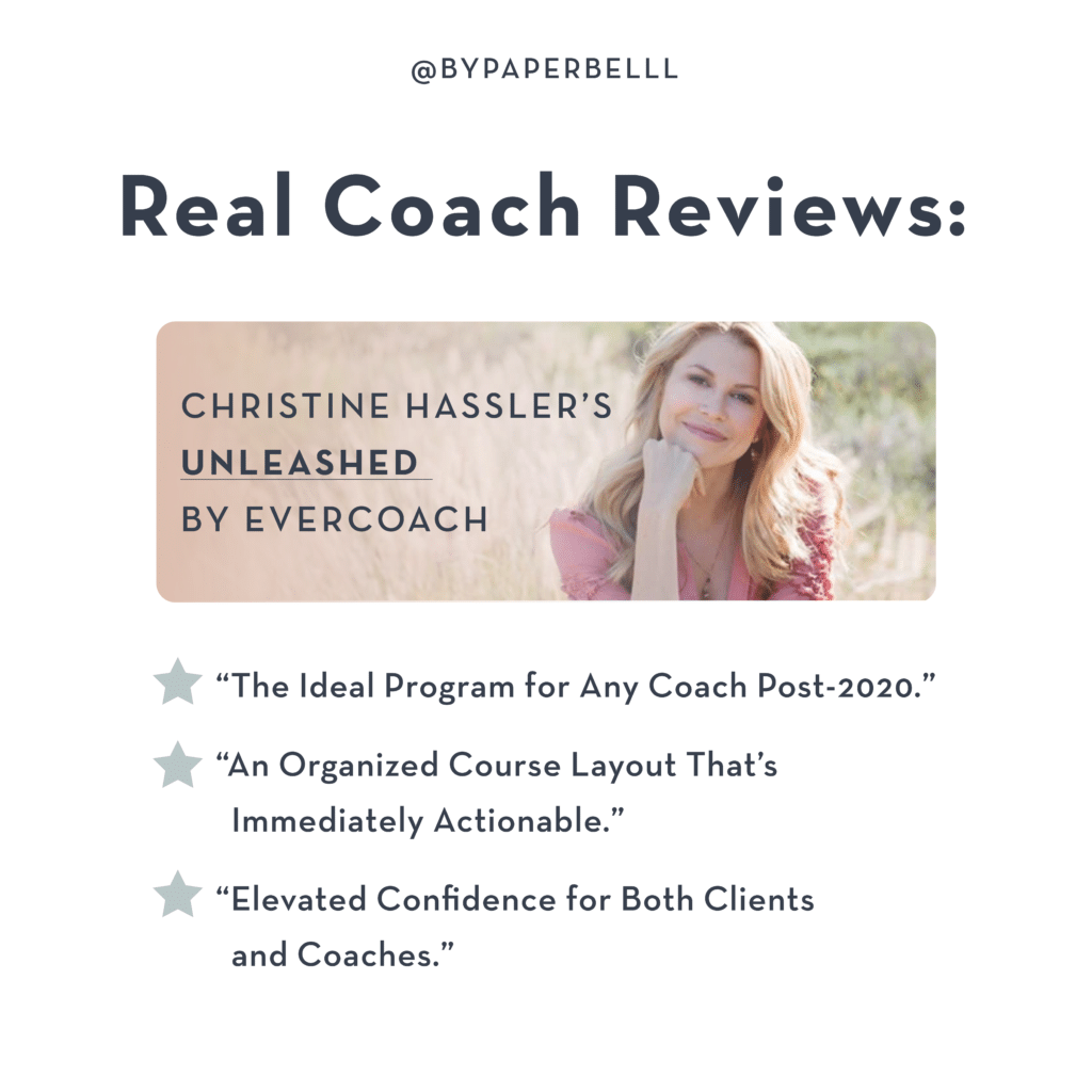 Real Coach Reviews: Christine Hassler’s Unleashed by Evercoach