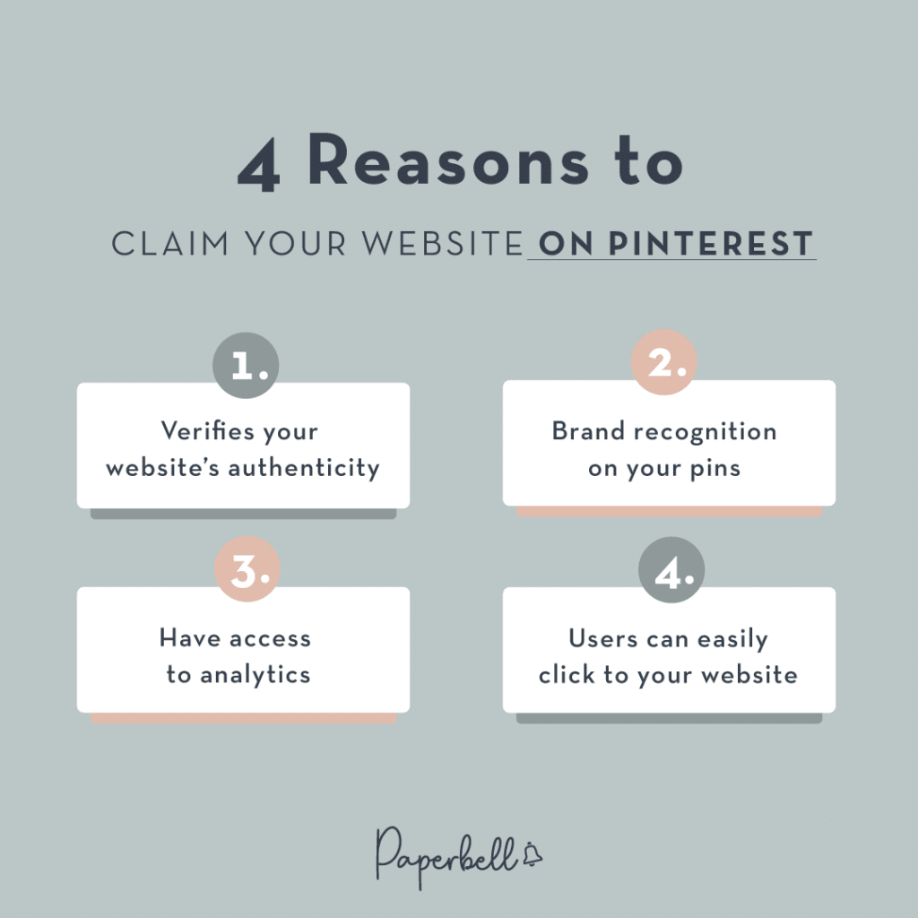 4 Reasons to Claim your Website on Pinterest