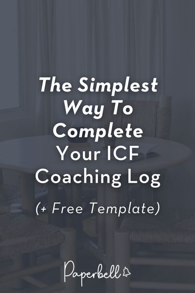 ICF coaching log pin