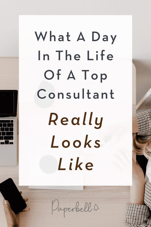 life as a consultant