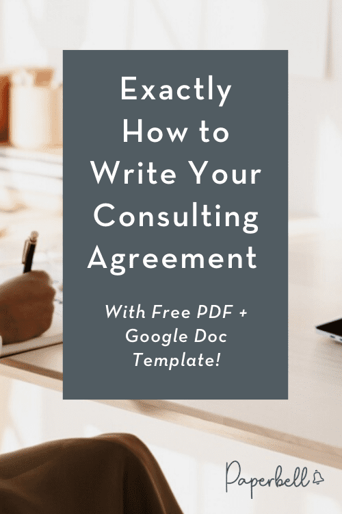 consulting agreement