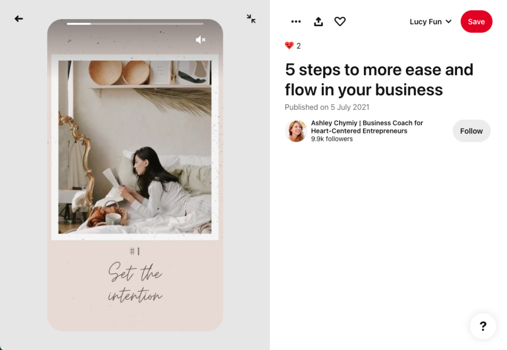 Pinterest Screenshot