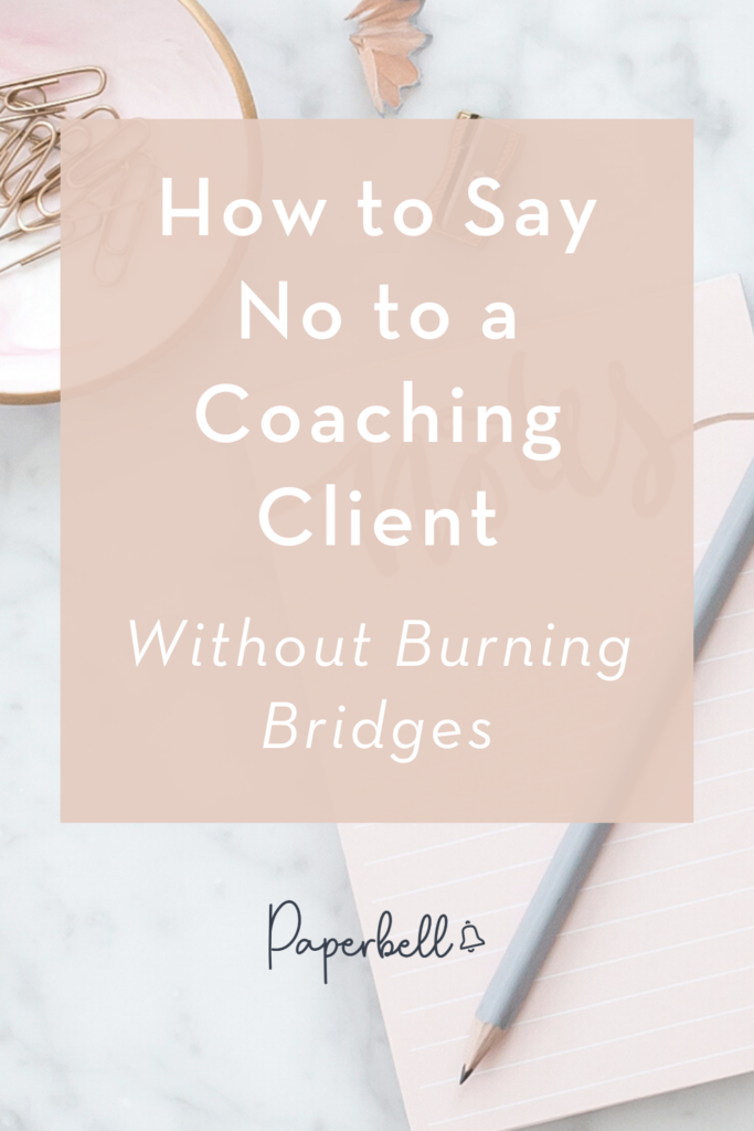 how to say no to clients