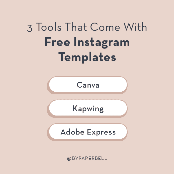 3 Tools That Come with Free Instagram Templates