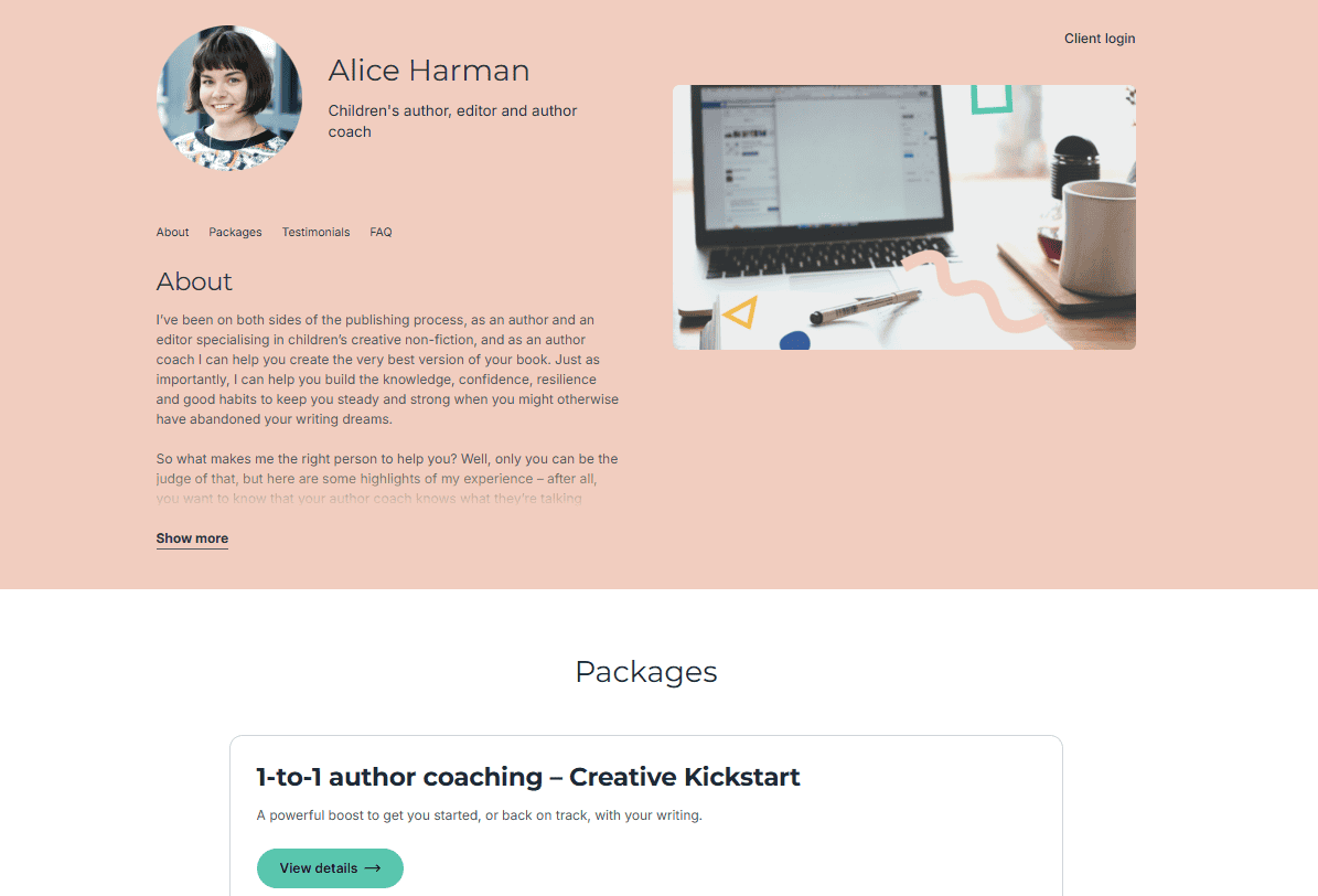 Alice example relationship coach website
