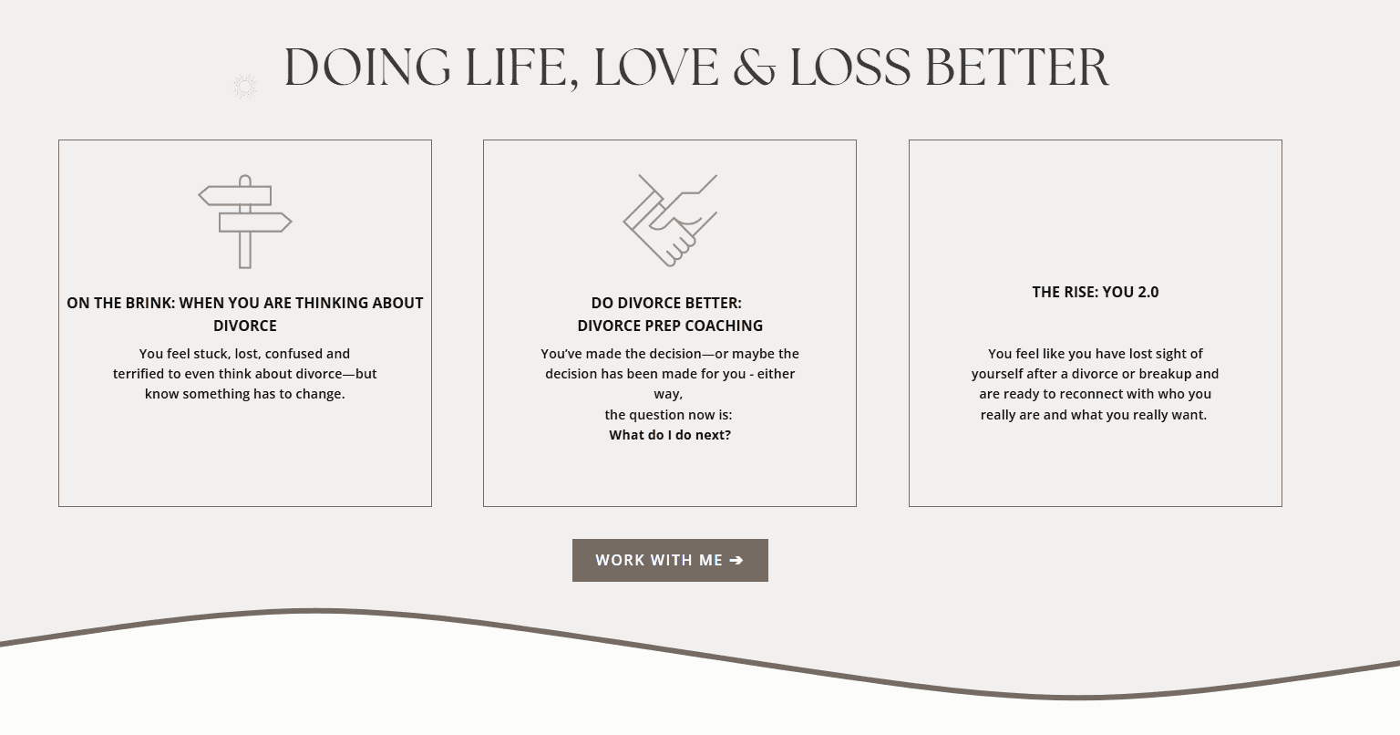 Cindy example relationship coach niche