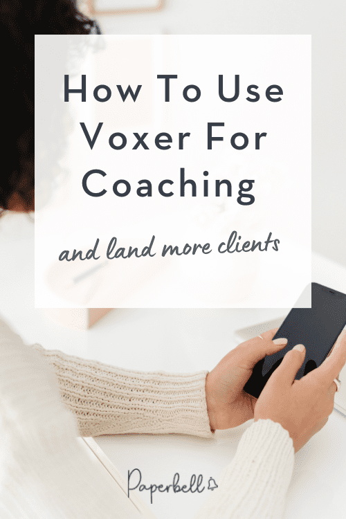 how to use voxer for coaching