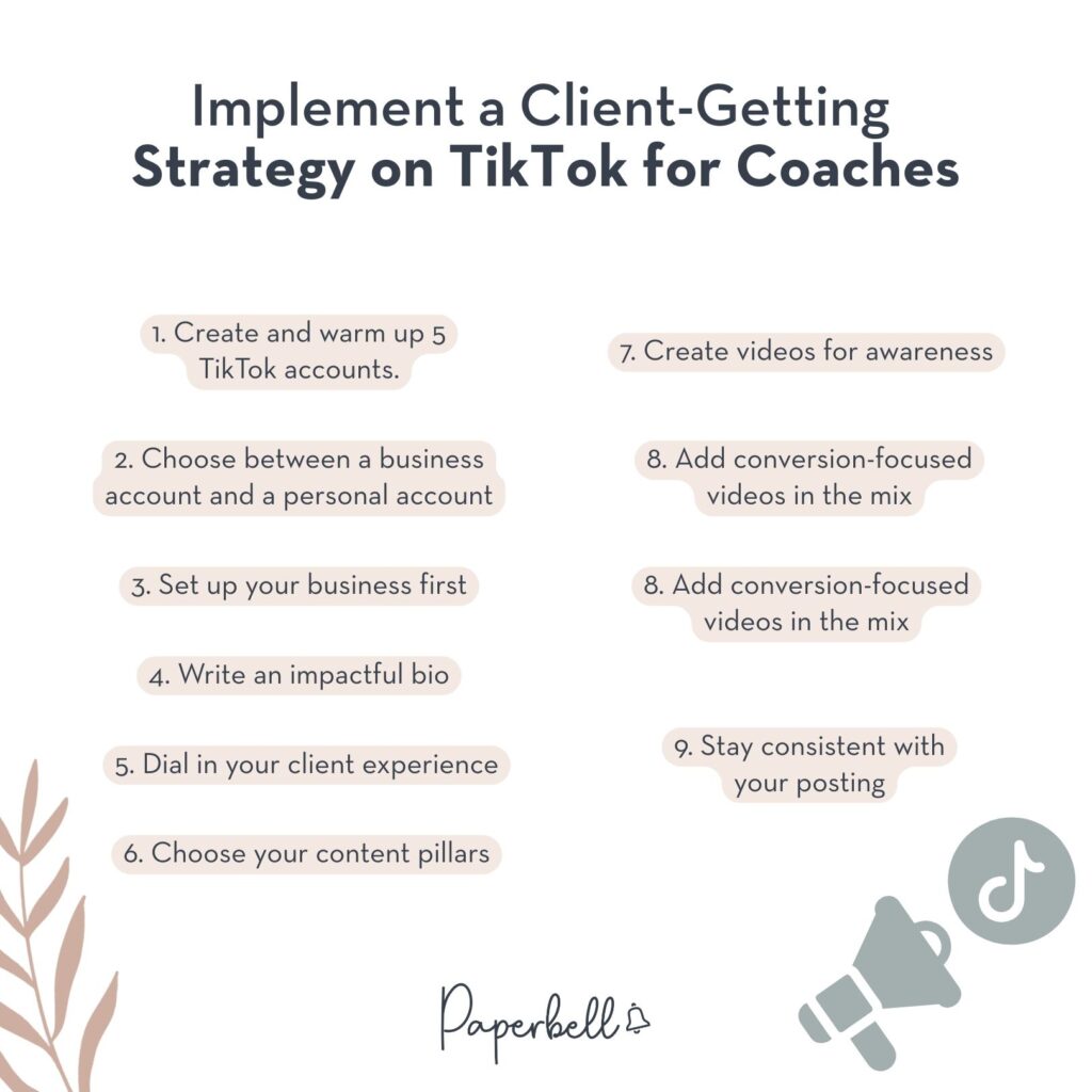 tiktok for coaches infographic