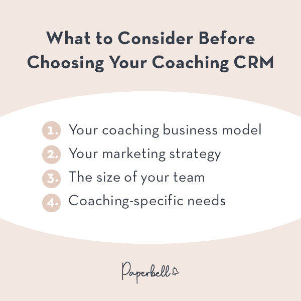 CRM for coaches