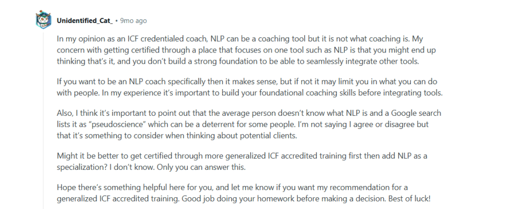 nlp certification reddit unidentified cat