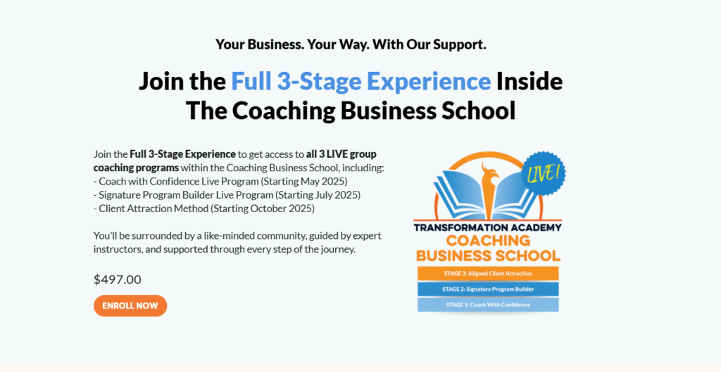 transformation academy reviews business school