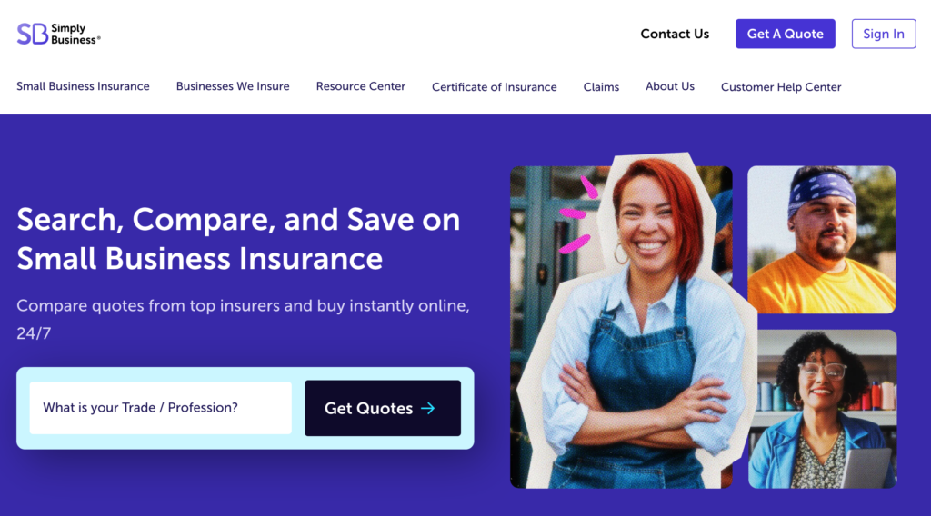 Consultant business insurance SimplyBusiness