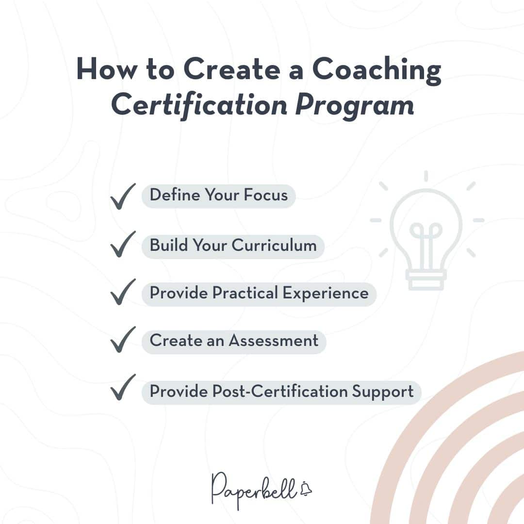 how to create a certification program infographic