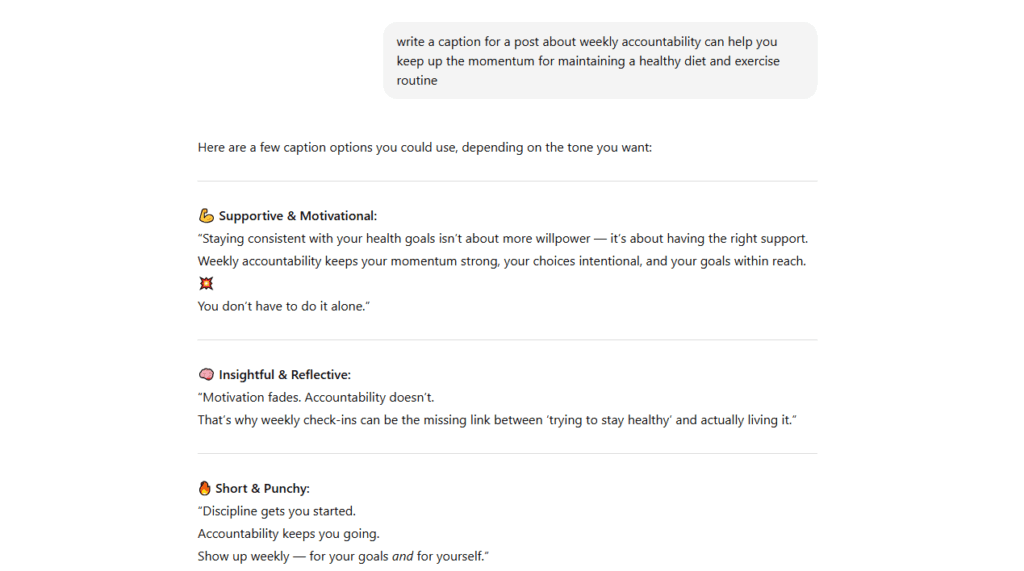 chatgpt prompts for markerting specific post
