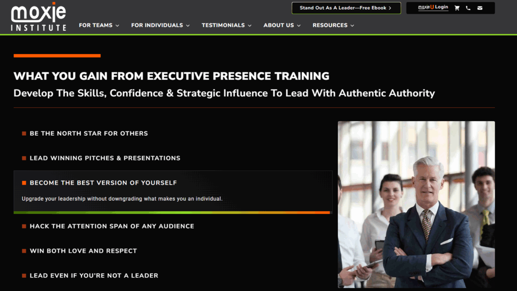 coaching workshop moxie institute