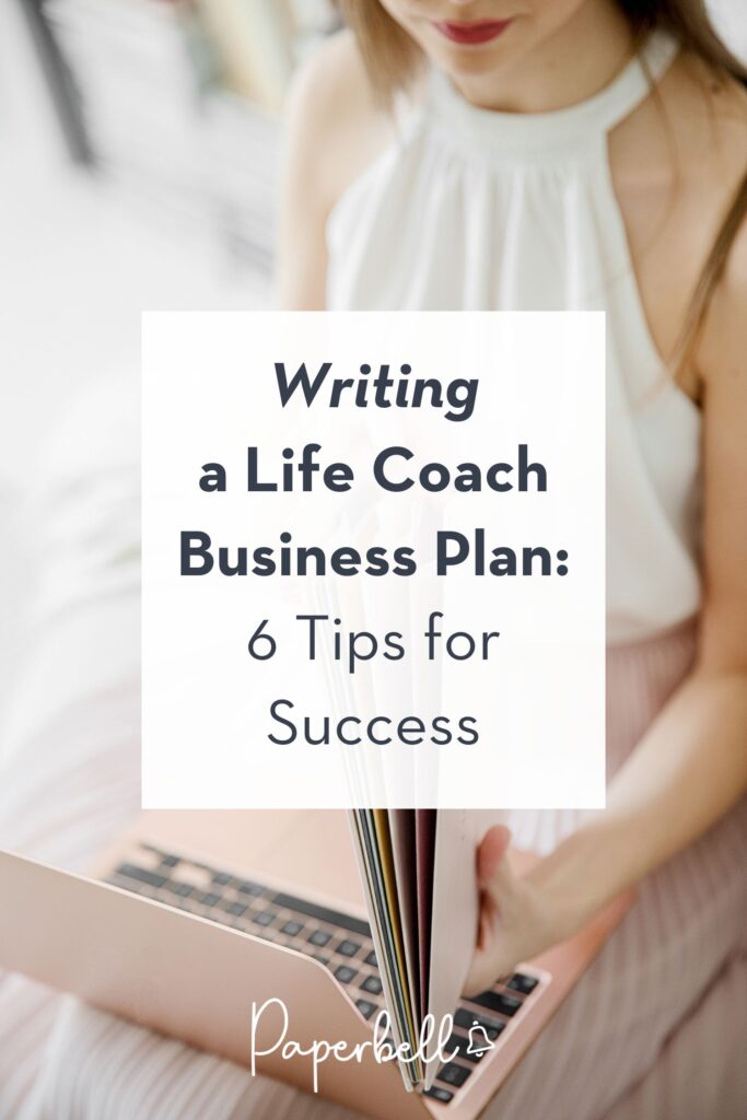 update life coach business plan pin
