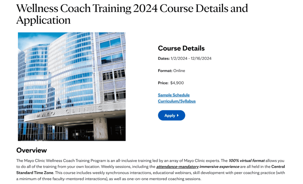 how to become a wellness coach mayo clinic