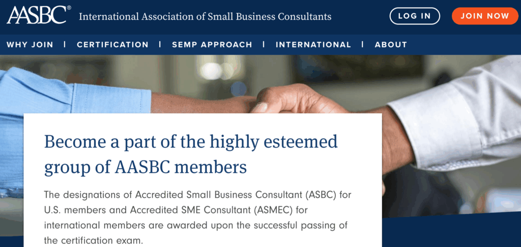 consultant certification AASBC