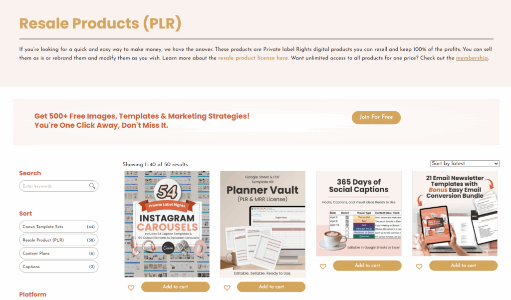 done for you digital products plr