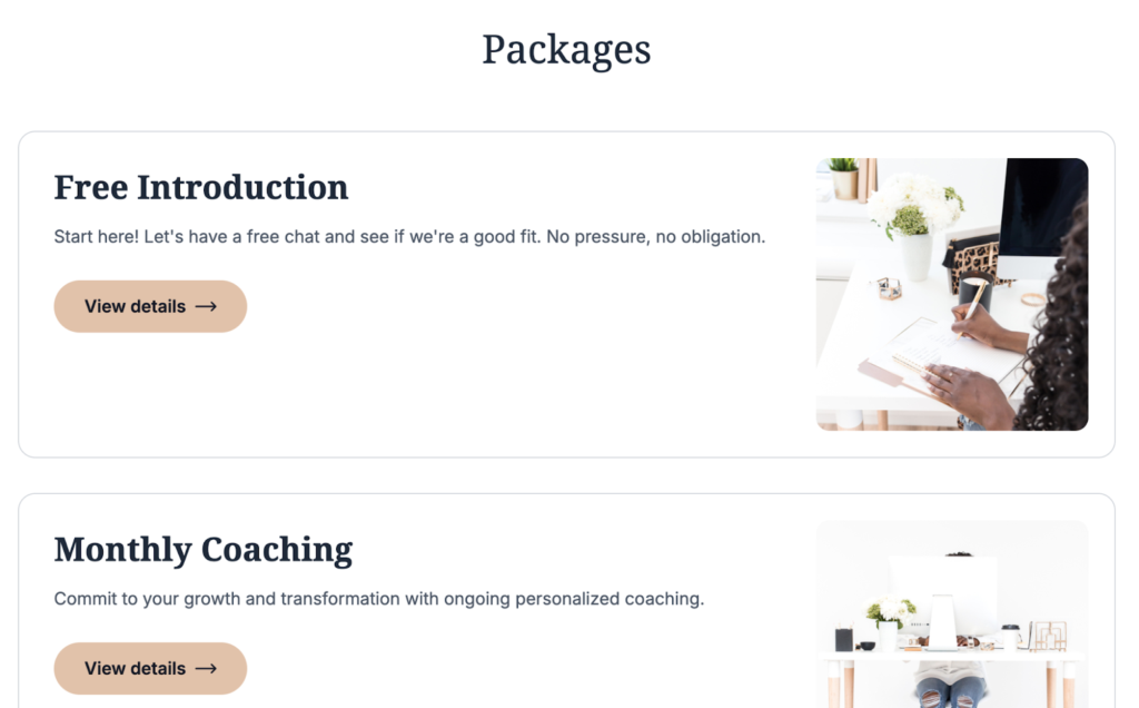 packages with paperbell