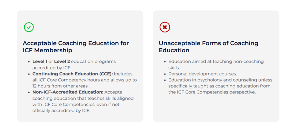 icf certified membership eligibility