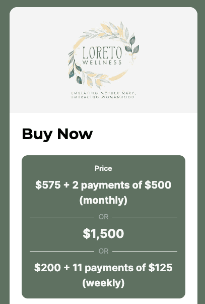 loreto wellness buy now