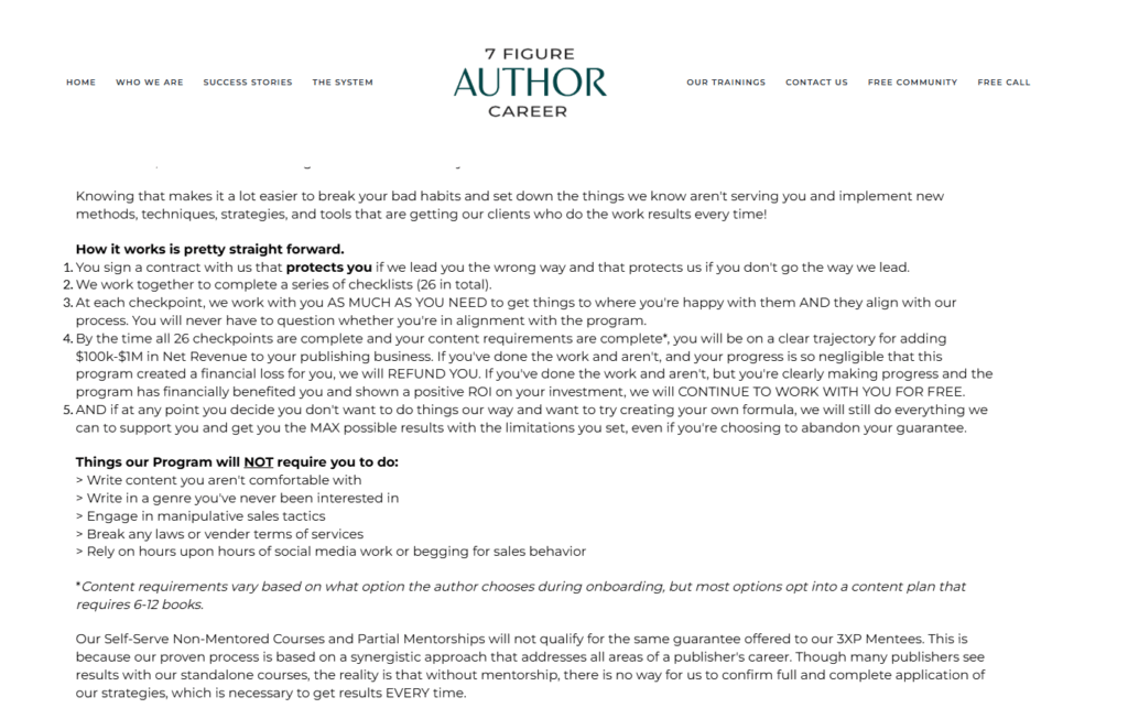 7 figure author career