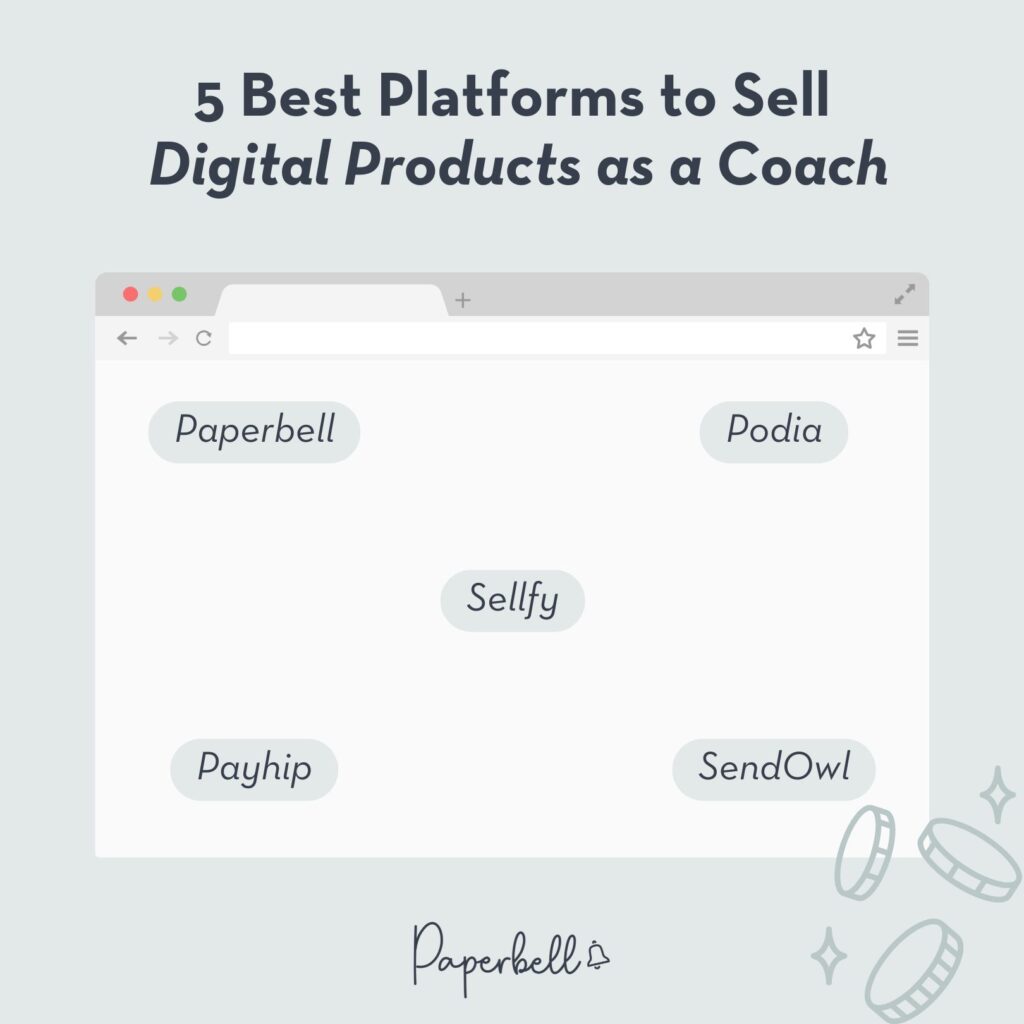 best platforms to sell digital products infographic