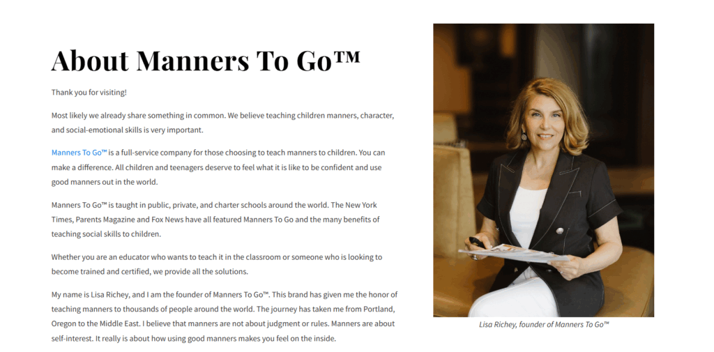 etiquette certification lisa richey