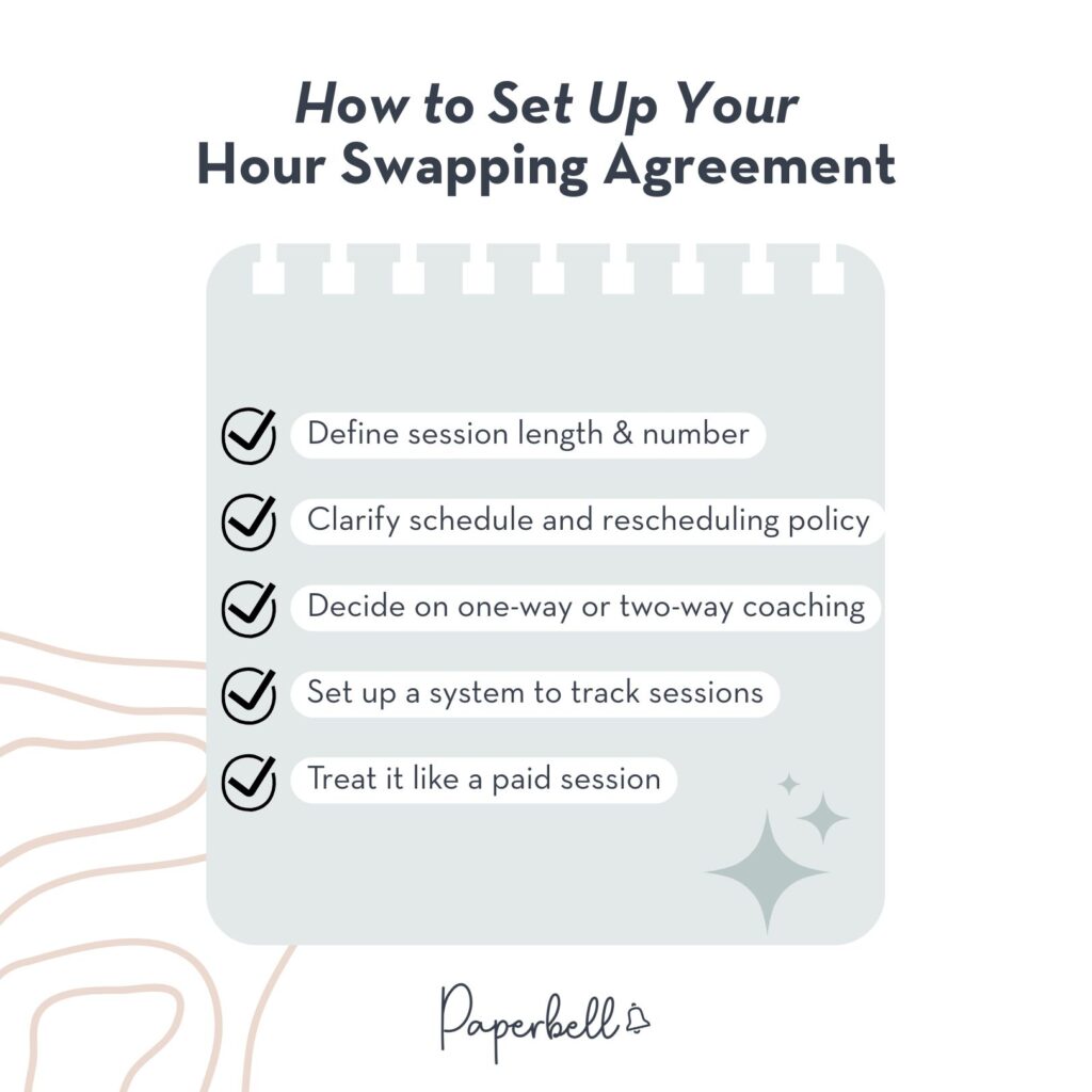 swapping coaching hour infographic