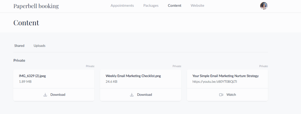coaching client portal Paperbell