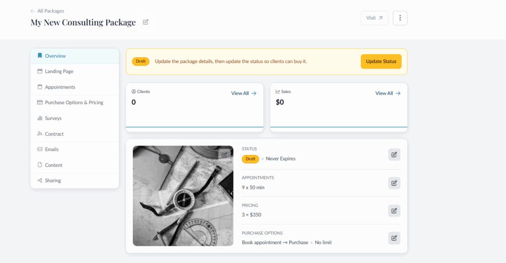 consulting services for small business package setup