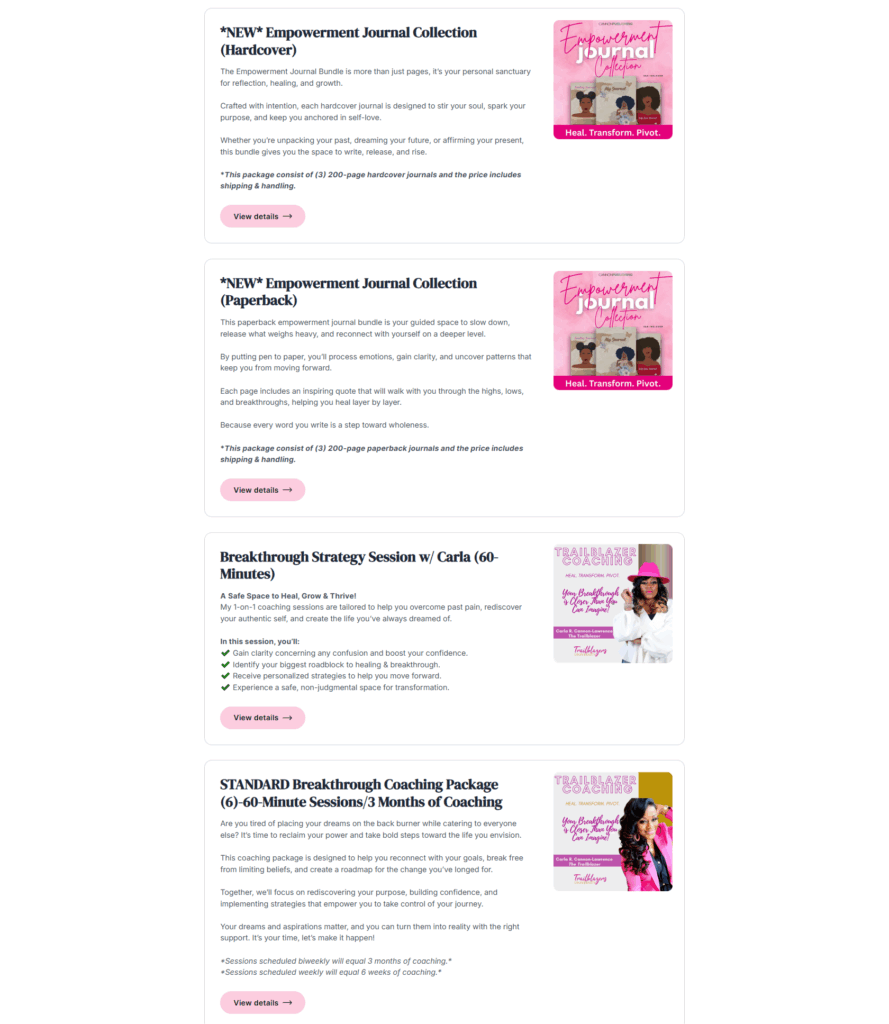 coaching store example