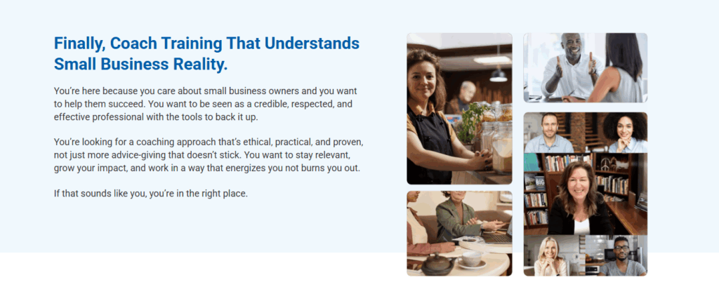 business coaching courses small business coach training