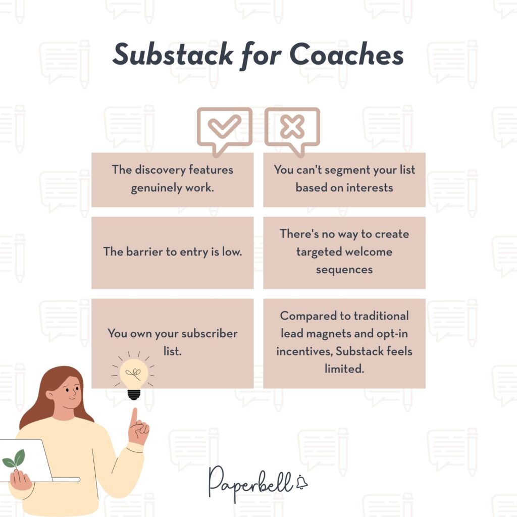 how to use substack for email marketing infographic