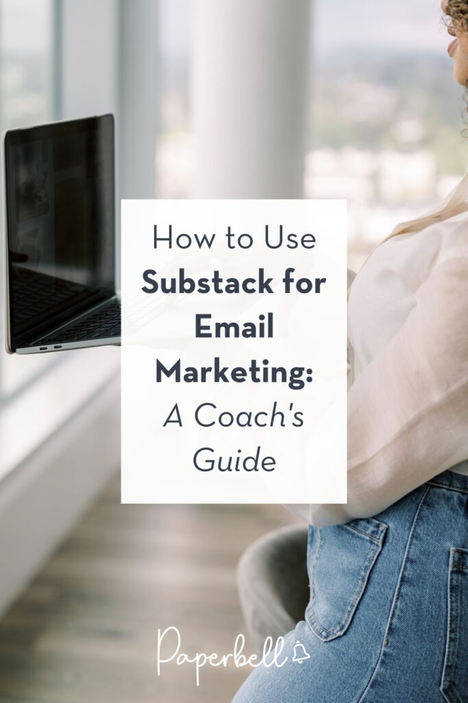how to use substack for email marketing pin