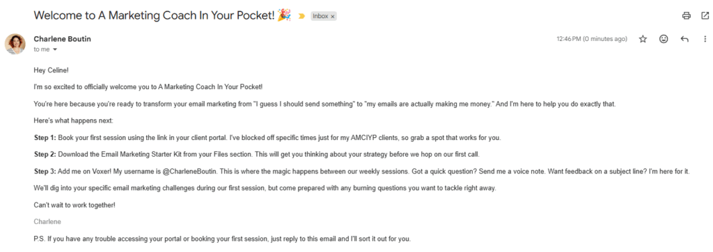 automate emails for coaches onboarding