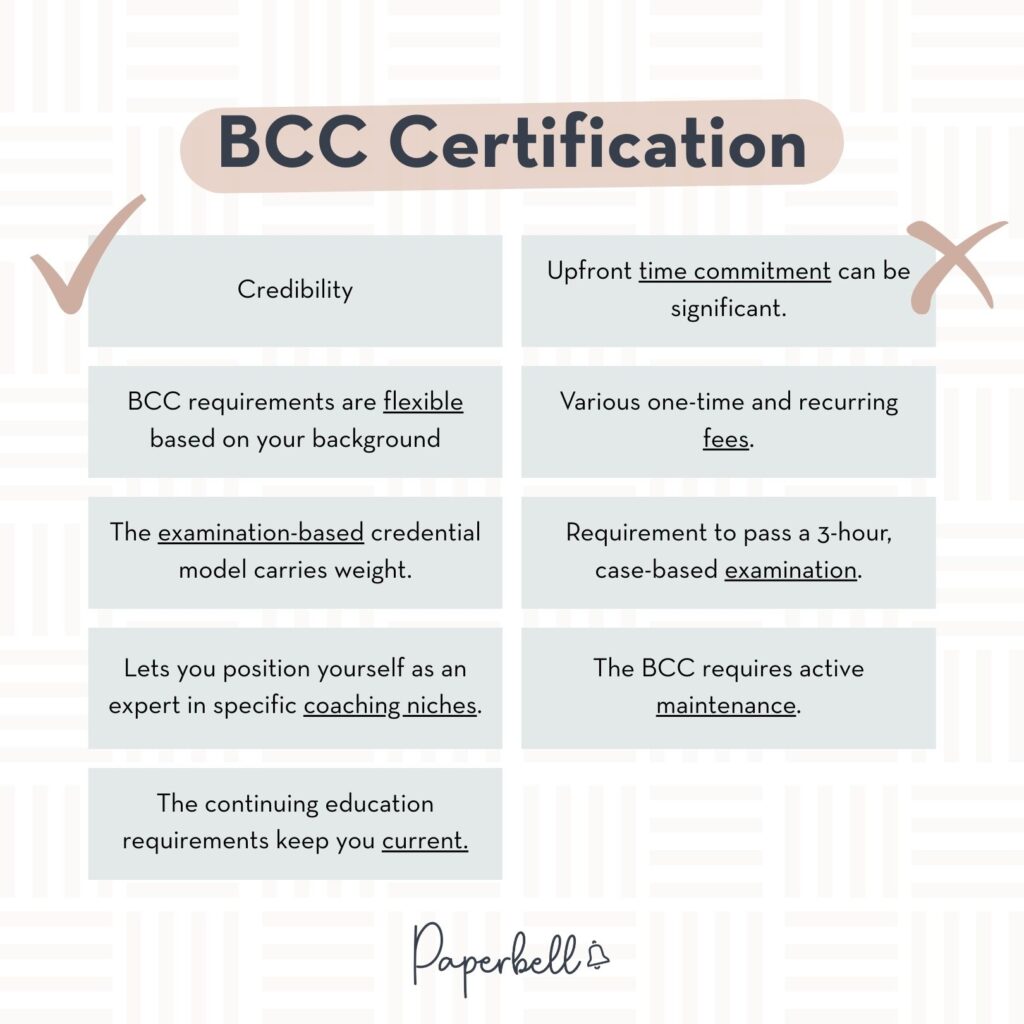 bcc certification infographic