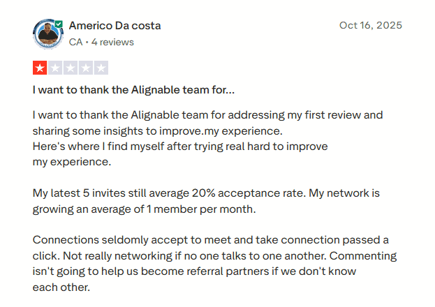 what is alignable review americo