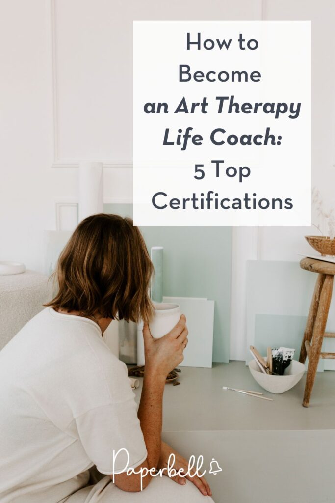 art therapy life coach pin