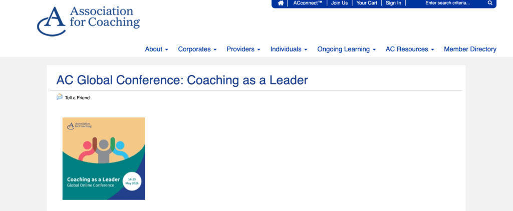 coaching events 2026 AC