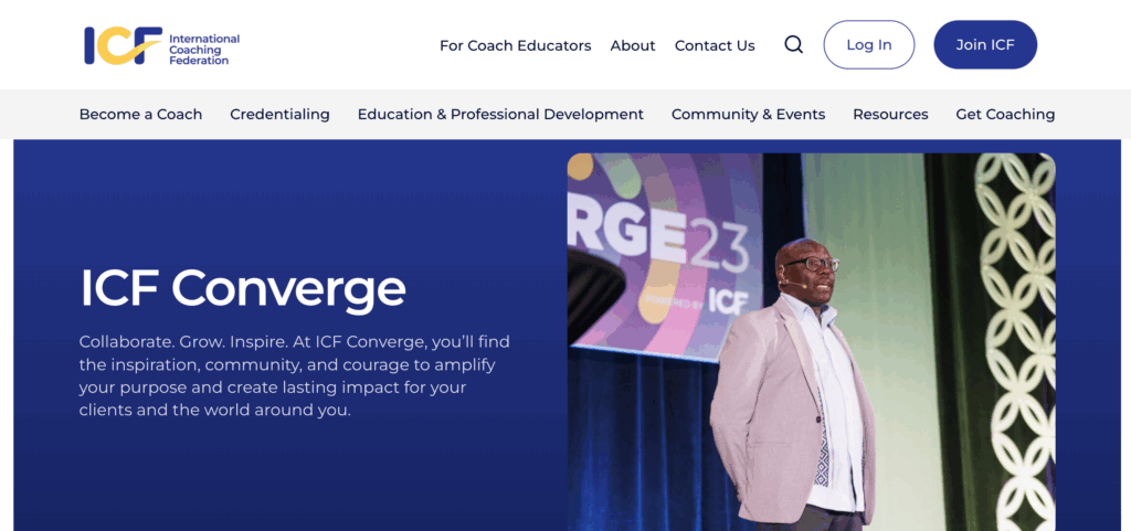 coaching events 2026 icf converge
