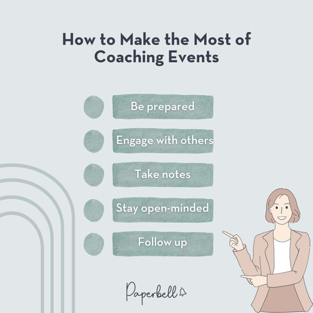coaching events for 2026 infographic