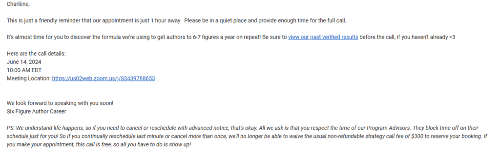 how to deal with no shows author strategy reminder