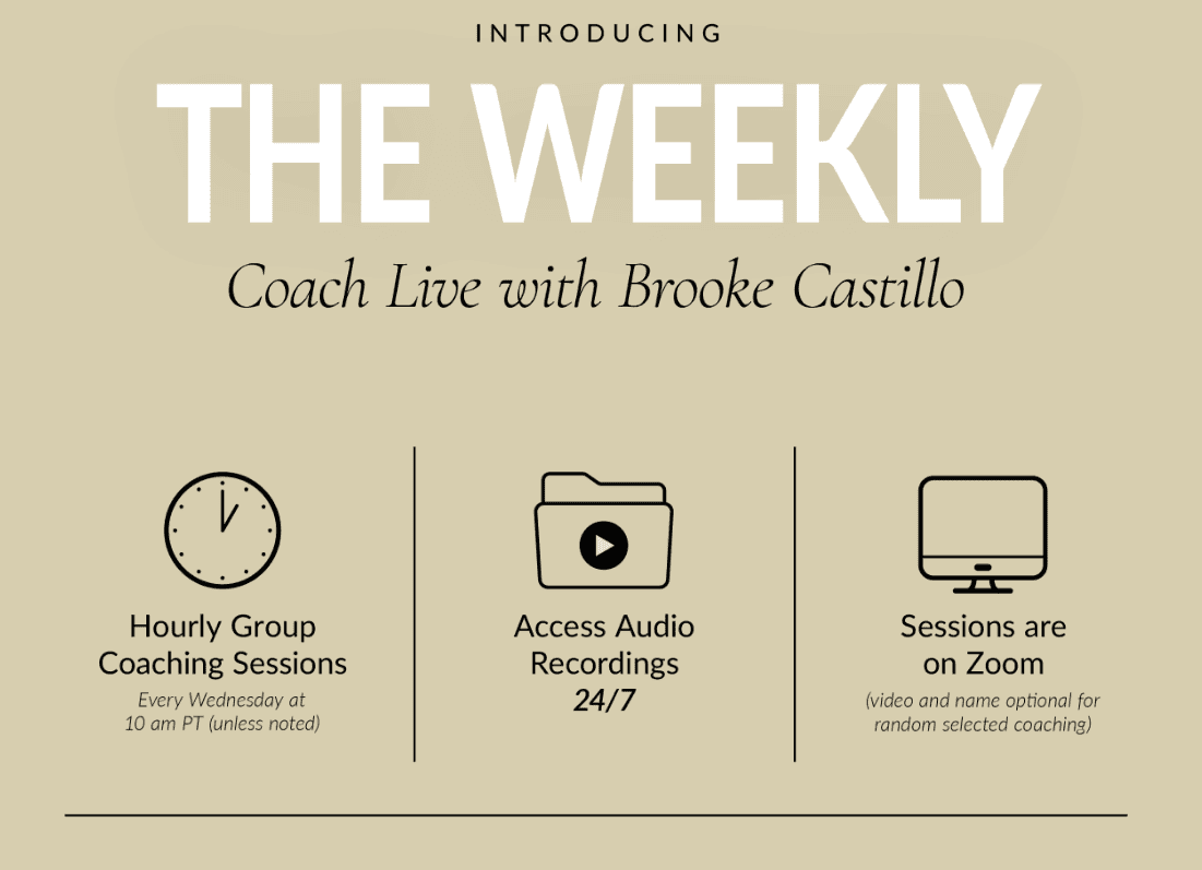 Brooke Castillo The Weekly program