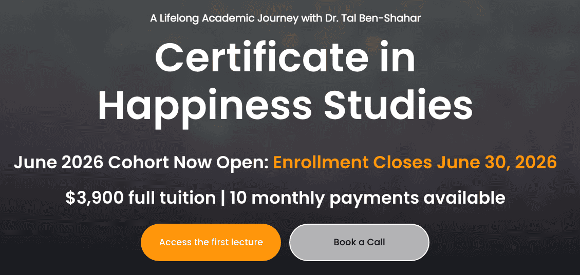 Happiness Studies Academy certificate program