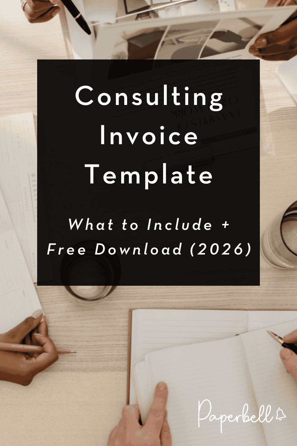 Consulting invoice template 2026 pin